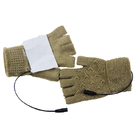 Winter-wieder aufladbare erhitzte Fingerless Handschuhe, die für Frauen sich wärmen