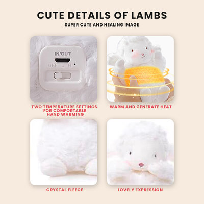 Bleiben Sie gemütlich und verbunden mit unserem kleinen Schaf Plushie Handwärmer Power Bank überall