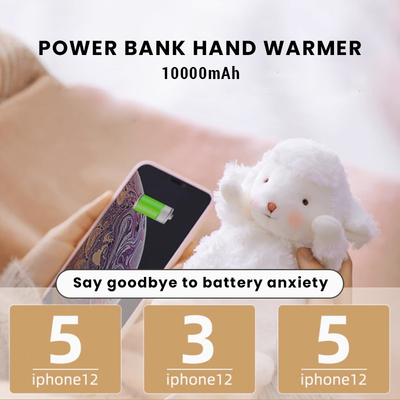 Bleiben Sie gemütlich und verbunden mit unserem kleinen Schaf Plushie Handwärmer Power Bank überall