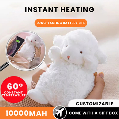 Bleiben Sie gemütlich und verbunden mit unserem kleinen Schaf Plushie Handwärmer Power Bank überall