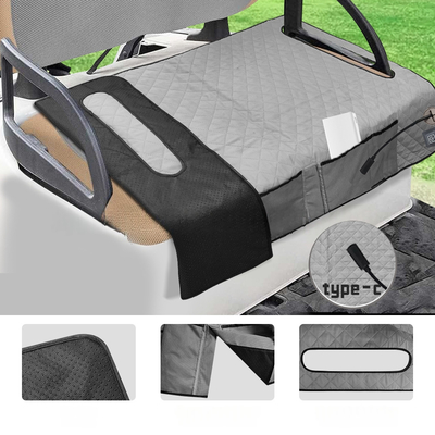 Schutz vor Überhitzung Golf Heizkissen für Golfkarren Heizkissen Waschbares Material Gleichspannungsstrom