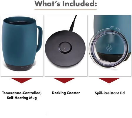 Portable Digital Style Fabrikentwurf Selbstheizung Getränke Geräte Temperaturkontrolle Direkt Trinken Kaffee Tasse Reisen drahtlos
