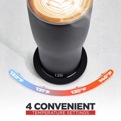 Custom Smart Heated Coffee Mug LED-Bildschirm Selbstanpassungstemperatur für bequemes direktes Trinken für Reisewagen