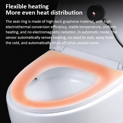Graphenheiztechnik Waschbare Toilettensitzdeckel mit Temperaturverstellbarkeit