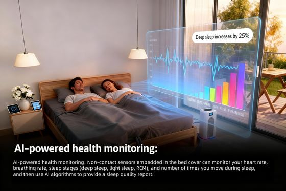 Einstellbare TemperaturMultifunktionale elektrische Matratzenabdeckung Kühlung & Heizung Wassergekühlte Matratzenpolster mit Therapiefunktion F Einstellungen 45-65 Grad Für persönlichen Komfort bei Heizung und Kühlung Matratzenpolster