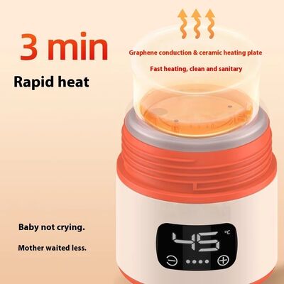 Cordless Baby Bottle Warmer Featuring Large Capacity And High Thermal Conversion Rate For Quick Heating Suitable For Travel