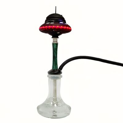 Benutzerdefinierte tragbare kabellose Shisha-Hookah mit langlebigem Akku und lebendigen RGB-Lichteffekten, ideal für Reisen und Outdoor
