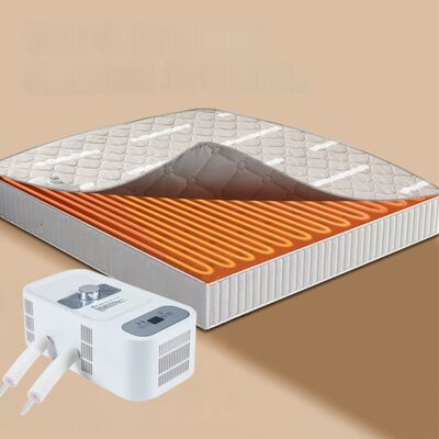 Luxury 600TC Bamboo Cotton Dual Zone Temperature Control Smart Bed Mat with Quiet Cooling and Gentle Warming System