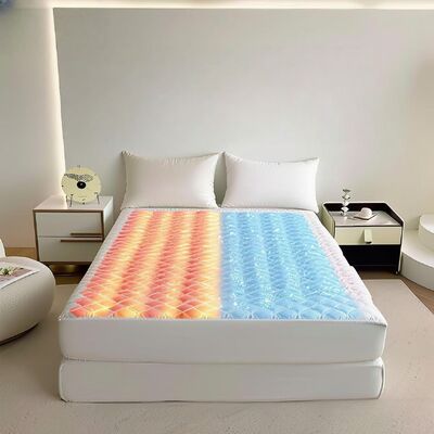 OEM Luxury 600TC Bamboo/Cotton Dual Zones Control Smart Bed Mat Warm and Safe Pod Cooled System