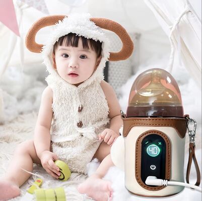 Sheerfond USB Portable Milk Warmer 5V2A Niederdruck-Sicherheitsflaschenwärmer mit Poly/Baumwolle/EVA-Material für Säuglinge
