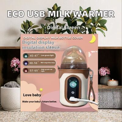 Sheerfond USB Portable Milk Warmer 5V2A Niederdruck-Sicherheitsflaschenwärmer mit Poly/Baumwolle/EVA-Material für Säuglinge