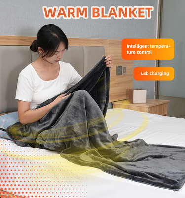 Portable Wearable Electric Blanket Three Speed Temperature Control Graphene Infrared Heat Blanket with Digital Display