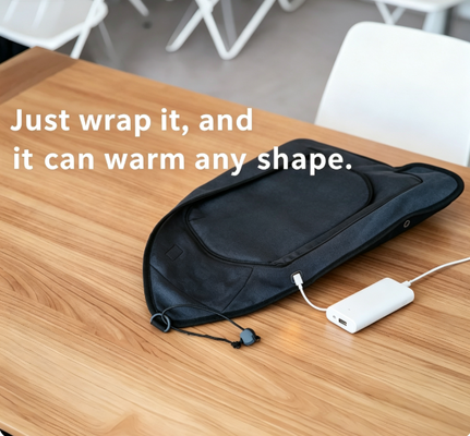 USB-betriebene Lebensmittelheiztasche mit flexiblem Wickeldesign und lebensmittelechten Materialien für gleichmäßige, sanfte Erwärmung von verpackten Mahlzeiten
