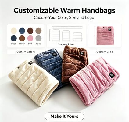 Portable USB Elektrisch beheiztes Handwärmer 3 Einstellbarer Temperatur Max 50°C Weiches Flanell Wiederaufladbare Handwärmtasche Winter Outdoor Warm Geschenk