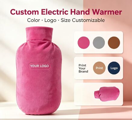 Eimerförmiger wiederaufladbarer Handwärmer, Kristall-Ultra-Weichstoff, Einstellbarer Temperatur, DC-Ladung, tragbare elektrisch beheizte Handtasche, kundenspezifische Farbe OEM ODM