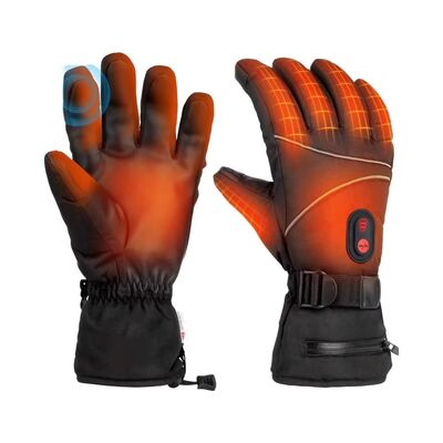 Graphen-Blatt-Elektro-Warmhandschuhe 5V batteriebetrieben Thermohandschuhe, einstellbare Temperatur winddicht wasserdicht beheizte Handwärmer für Outdoor-Sportarten Ski Radfahren