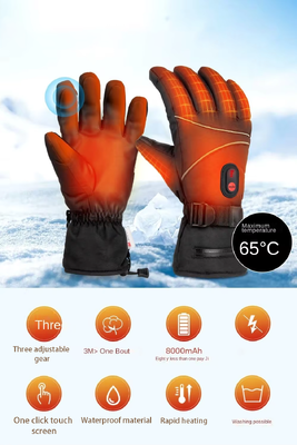 Berührungsschirm-Graphen-Heizhandschuhen, langlebiger und temperaturverstellbarer, wasserdicht, winddicht, schneefest