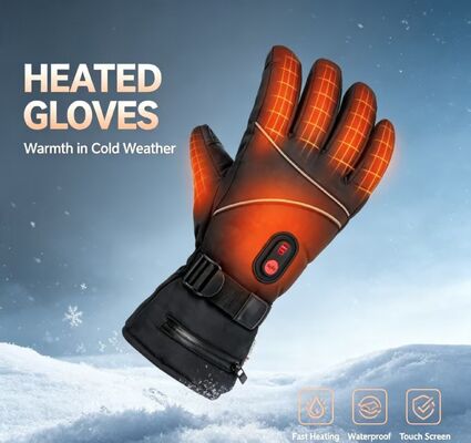Elektrisch beheizbare Handschuhe Graphen-Schnellheizung, einstellbare Temperatur, wasserdichte Thermohandschuhe, individuelles Logo & Verpackung verfügbar