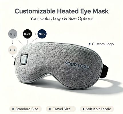 Erwärmte Augenmaske, Super Soft PU Elektrische Warme Augenmaske 35-55°C Einstellbare Temperatur, 1000mAh wiederaufladbare tragbare Heizungs-Augenmaske zur Linderung von Augenmüdigkeit, Reiseamt Heim-Schulgebrauch