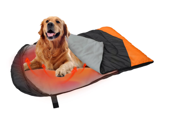 Custom OEM ODM Heated Dog Sleeping Bag 3-Level Einstellbarer Temperatur, Private Label Hohl Baumwolle Haustier Schlafsack 71*108cm, Custom Logo & Packaging für Camping Reisen Zuhause im Freien, CE FCC zertifiziert