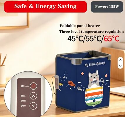Elektrisch beheizte Winddichte Warmfußplatte 220V 165W, 3-Geschwindigkeitsverstellbare wasserdichte Fußheizmatte für die Raumwärmung