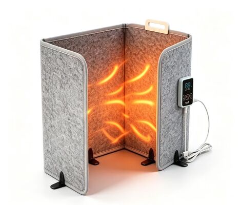 Elektrisch beheizte Winddichte Warmfußplatte 220V 165W, 3-Geschwindigkeitsverstellbare wasserdichte Fußheizmatte für die Raumwärmung