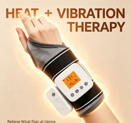 USB-Wiederaufladbare erwärmte Handgelenkspange mit Vibrationsmassage, 3 Temperatur- und Timer-Einstellungen, Wärmehandgelenk für Karpaltunnel-Arthritis Handgelenksupport