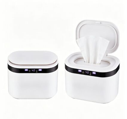 Intelligent Heated Wet Wipe Dispenser PP Silicone Touch Control Adjustable Temperature Portable Baby Wet Wipe Warmer