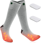 Waschbare elektrisch beheizte Socken Graphen Winterisoliert Männer Frauen thermisch beheizte Ski-Socken Long