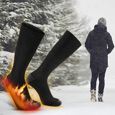 Graphene Heizplatte 100% reines Baumwollgewebe Technologie Elektrische Fußwärmer Socken