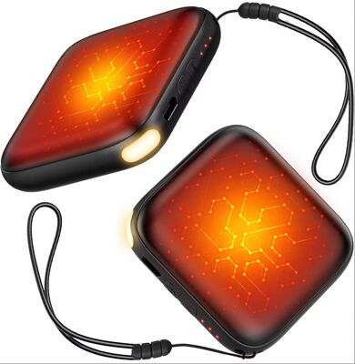Wiederaufladbare 2-Pack 6000mAh Handwärmer Schnellheizung LED-Licht für zertifizierte 1-Jahres-Garantie-Portable Taschenheizung für den Außenbereich
