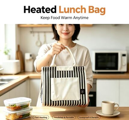 Der ultimative tragbare Speisenwärmer für Roadtrips, Camping & Büro – USB-beheizte Lunchtasche mit Schnellheiztechnologie