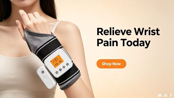 Beheizbare Handgelenkbandage, Vibrationsmassage-Handgelenkbandage mit 3 Heizstufen & Timer, 3000mAh USB-wiederaufladbare Handgelenk-Heizbandage